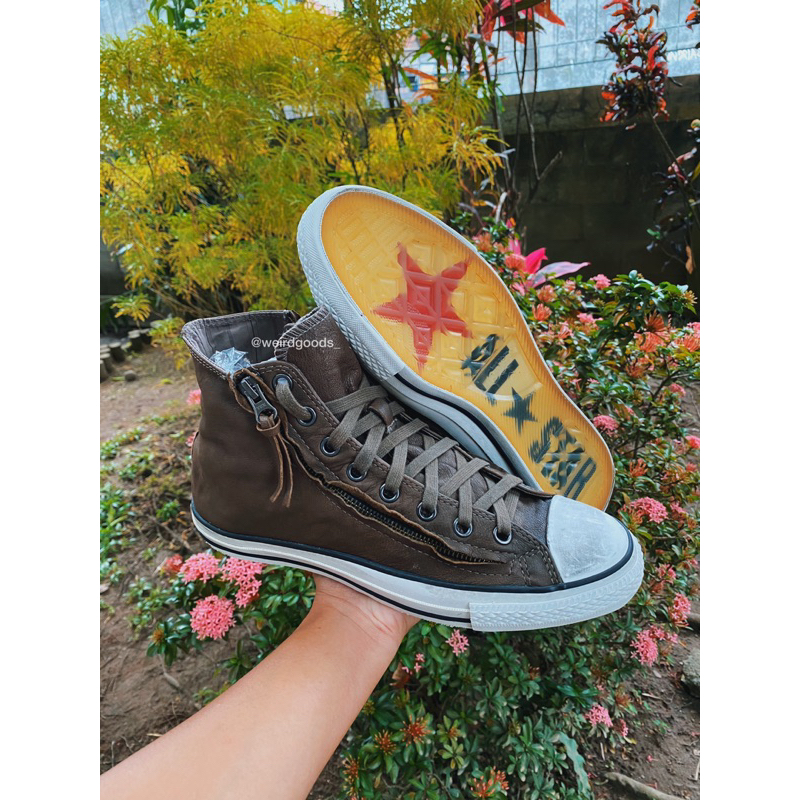 Converse John Varvatos double zipper major brown