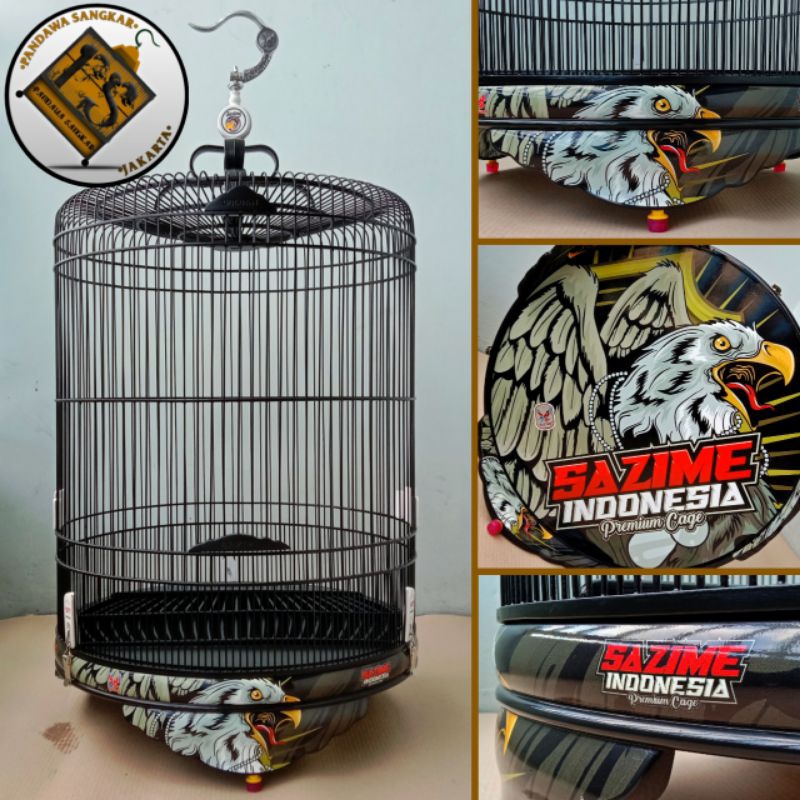 SANGKAR/KANDANG MURAI SAZIME PVC DECAL NANJUNG ELANG