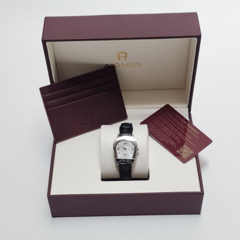 JAM AIGNER CROCO LEATHER BLACK