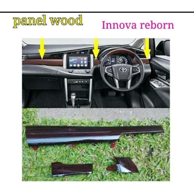 panel Wood dasboard Innova reborn original Gress baru