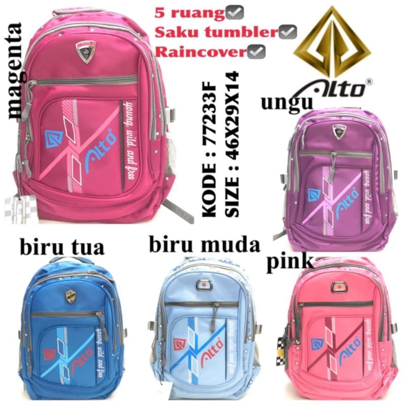 TAS RANSEL SEKOLAH CEWEK BACKPACK BY ALTO 77233F