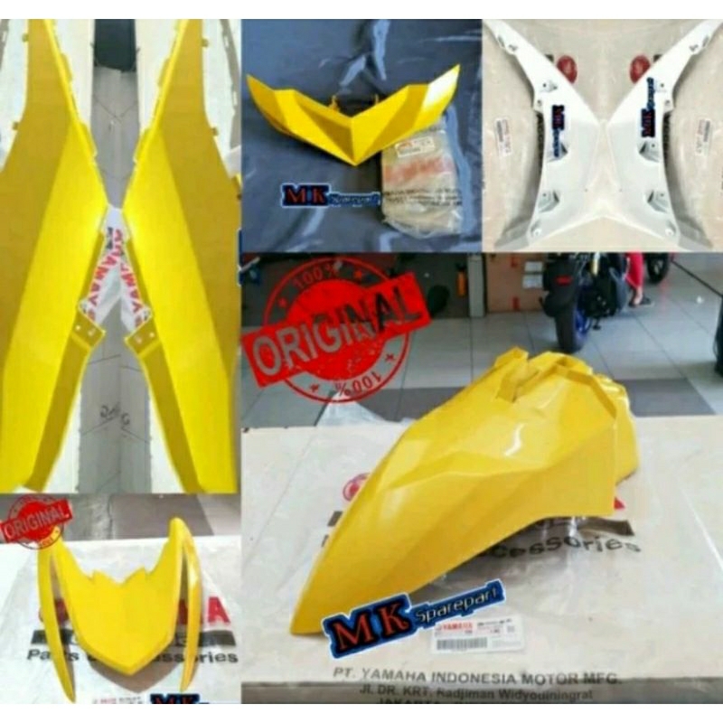 PAKET FULL SET BODY HALUS MIO M3 - MIO Z - MIO 125 KUNING ORIGINAL