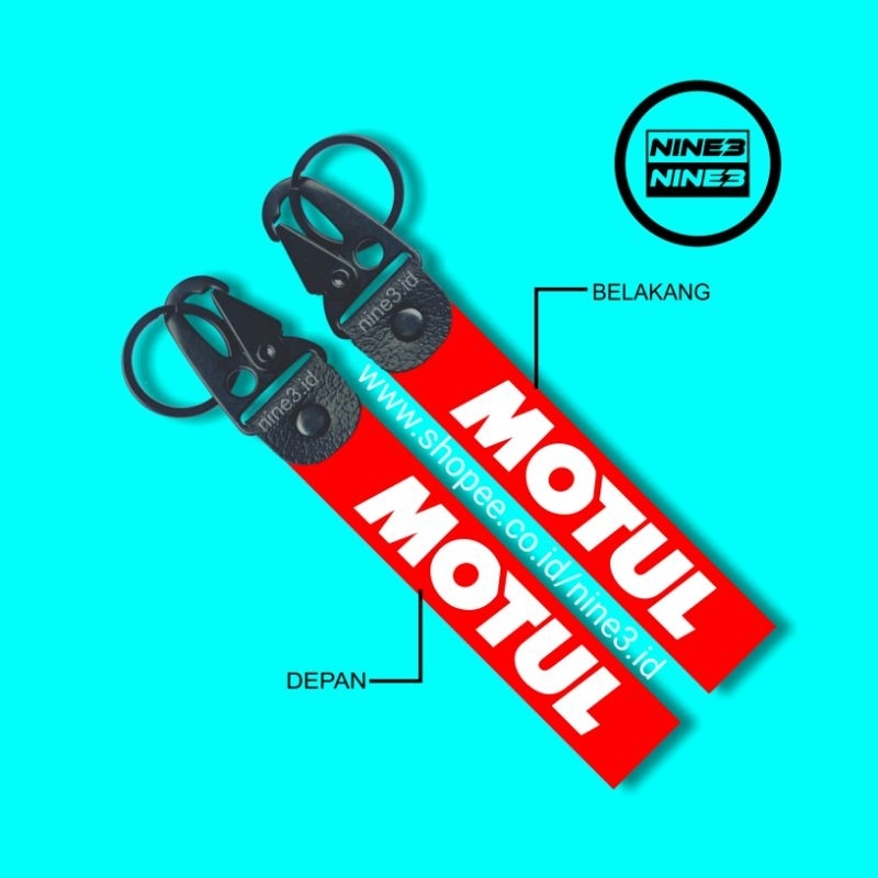 GANTUNGAN KUNCI MOTOR MOBIL MOTUL PREMIUM KEYCHAIN LOGO MOTUL
