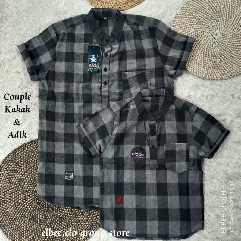 Kemko Kemeja Kurta Flanel Anak Motif Kotak Kotak Usia 2 sampai 13 Tahun Flanel anak Premium Elbee Kids Baju Atasan Flanel Planel Kotak Terhits 2023