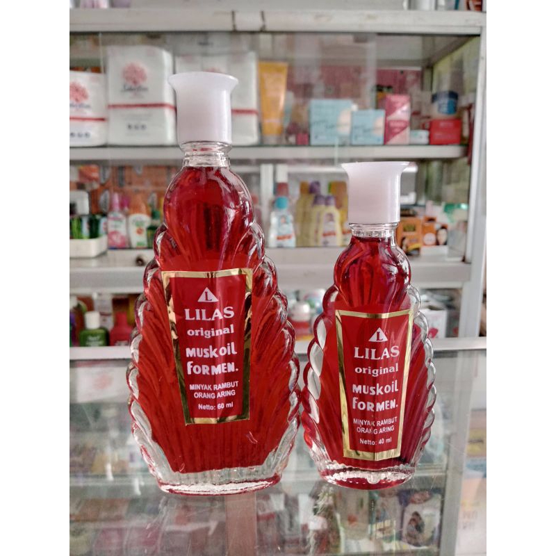 LILAS MINYAK RAMBUT URANG ARING CLASSIC | MUSK OIL MERAH 40 ML | 60ML - ED 04/25