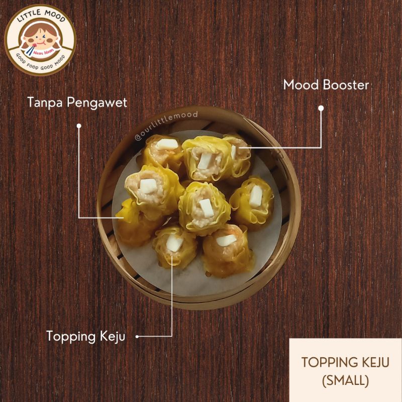 

Dimsum Siomay Ayam TOPPING KEJU Isi 10 (FROZEN) Size SMALL (Bandung)