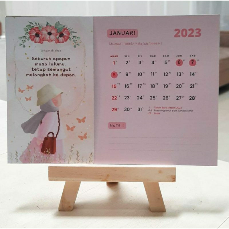 

Kalender Muslimah.Kalender Hijriah.Kalender Meja Aesthetic.Kalender Meja Estetik Islami.Kalender 2023.