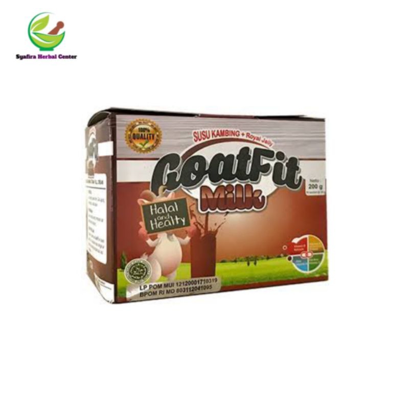 

Susu GoatFit Milk Susu Kambing Plus Royal Jelly Rasa coklat 10 sachet