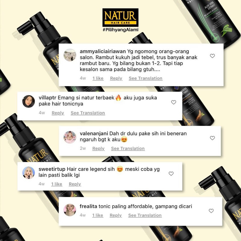NATUR Hair Vitamin Olive Oil 80 ML - Vitamin Rambut Kering dan Rusak