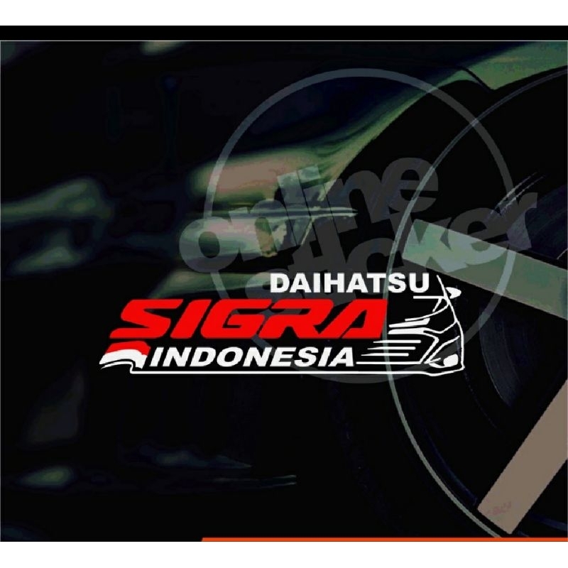 STIKER MOBIL STIKER CUTTING DAIHATSU SIGRA STIKER KACA MOBIL