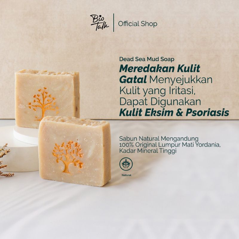 BioTalk Herbal Handmade Soap - Dead Sea Mud - Kulit Normal - 120 gram