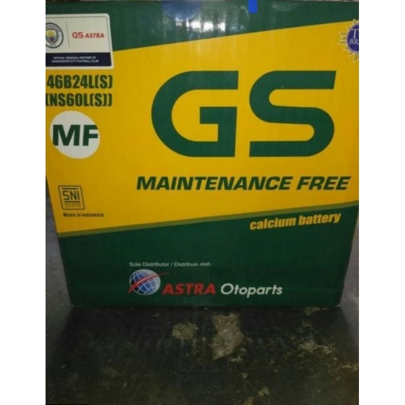aki mobil accu kering GS ns60LS 46B24LS