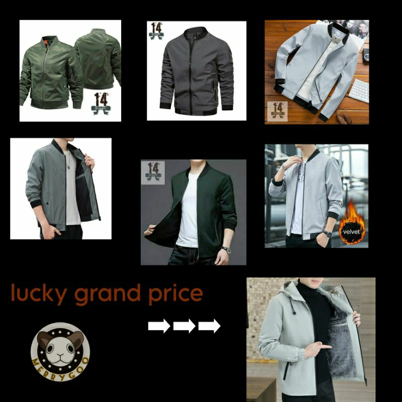 jaket BOMBER RANDOM lucky strike choice