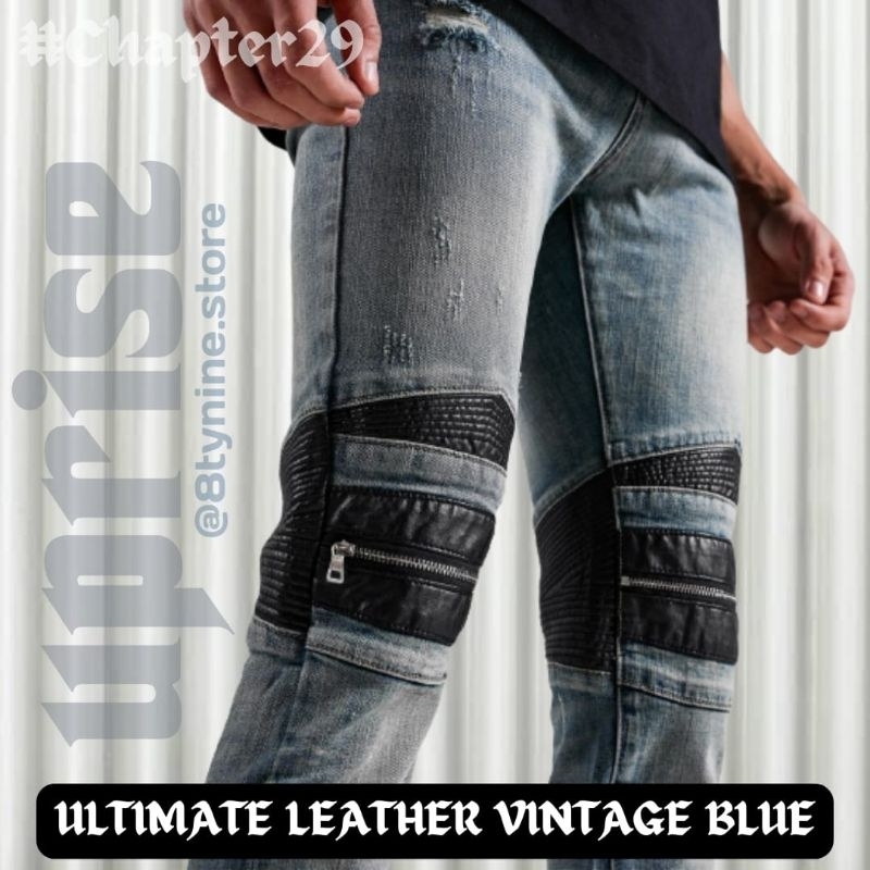 UPRISE ULTIMATE LEATHER VINTAGE BLUE - SIZE 28 ONLY
