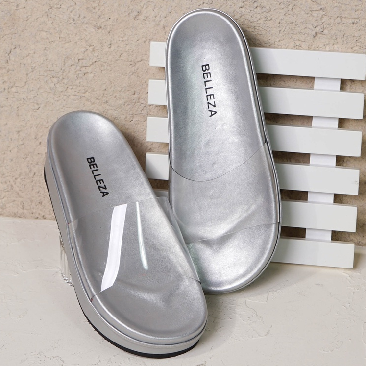 BELLEZA YUK - SERA Sandal Wanita Wedges Tinggi 5cm Size 36 - 40 Casual Sendal Platform Bellezza 37 3