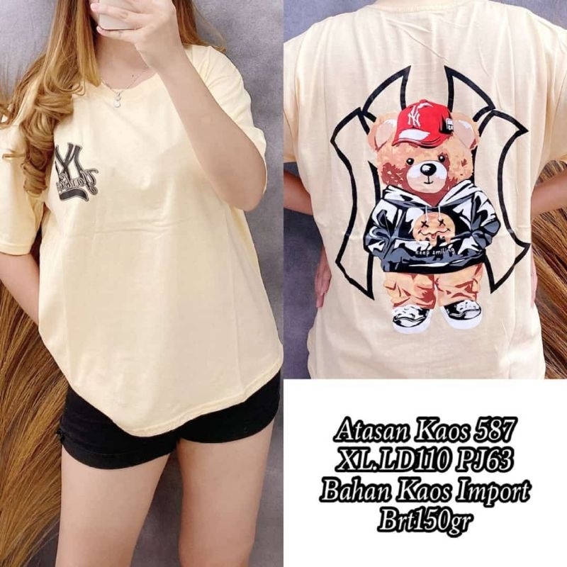 Kaos XL 584,585,587 bahan kaos imp ld110 pj63