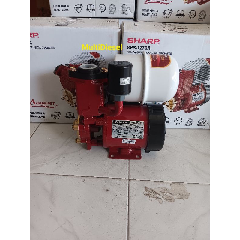 Pompa Air SHARP SPS-127SA × Pompa Sumur Dangkal Otomatis