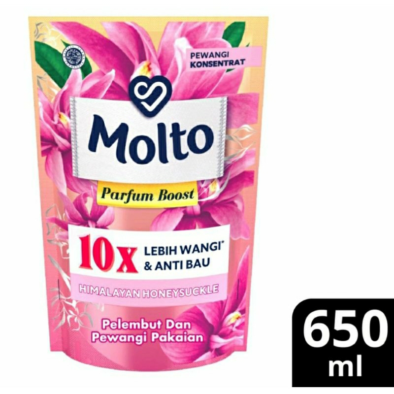 Molto Pelembut dan Pewangi Parfum Bost 650 ml