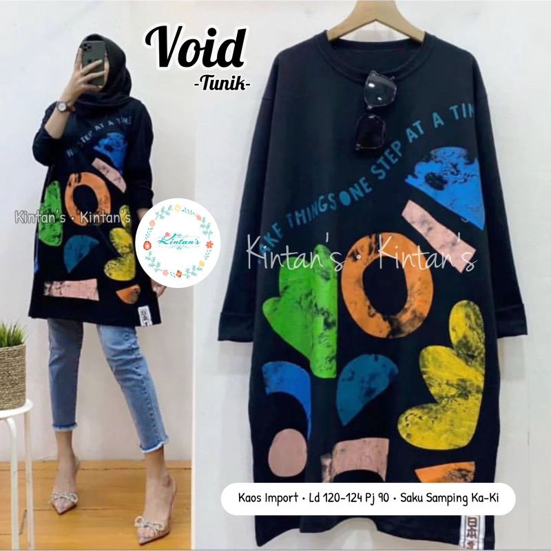 Tunik Kaos Import Oversize Melar Tunik Jumbo