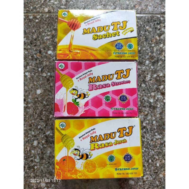 madu Tj sachet box isi 12 sachet @20gr