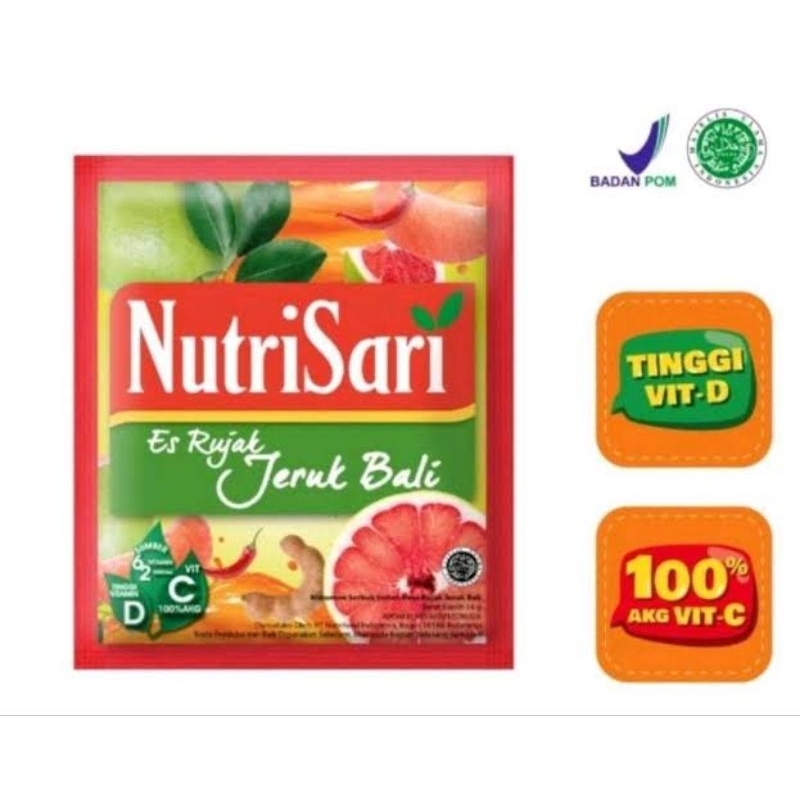 

NUTRISARI ES RUJAK JERUK BALI Serbuk Minuman Sari Buah 10sch