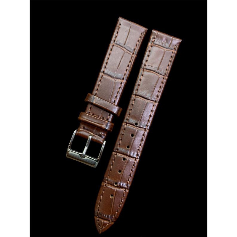 Strap tali jam tangan coklat tua tipis cocok buat jam tangan tipis