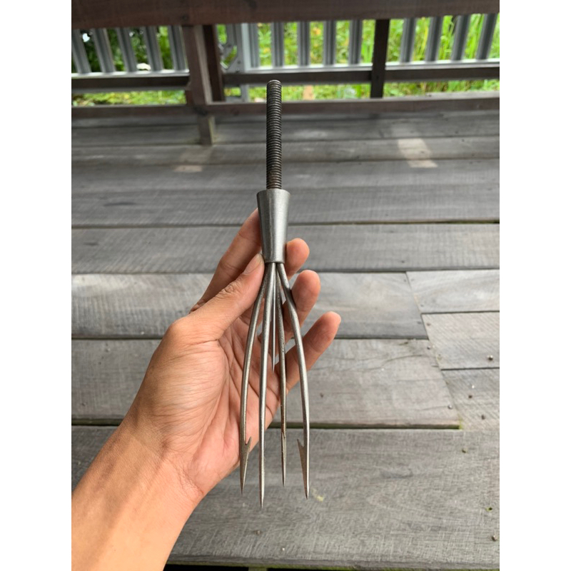 Tombak / Serapang Ikan Mata 4 Ukuran 4 mm BAJA ASLI