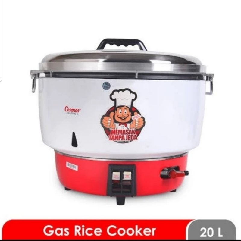 COSMOS : CRJ-3020G AUTOMATIC RICE COOKER GAS 20 LITER NASI CRJ 3020 G