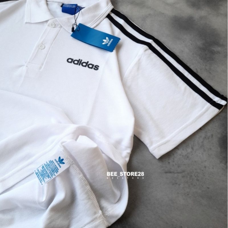 POLO SHIRT ADIDAS 3 FOIL BAHAN LACOS 24S PREMIUM AUTHENTIC