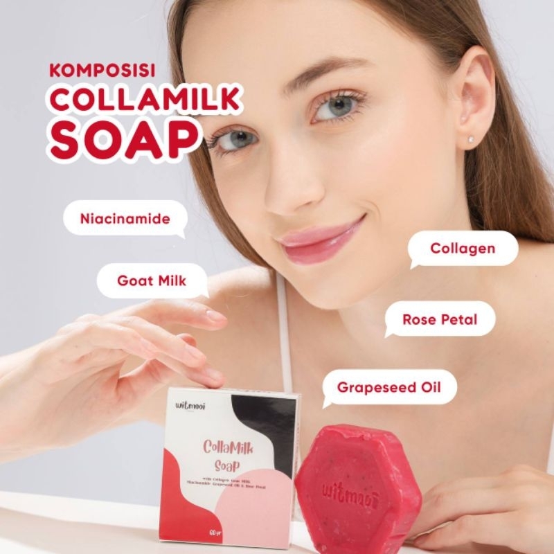 (*)WITMOOI COLLAMILK SOAP / SABUN PEMUTIH BADAN