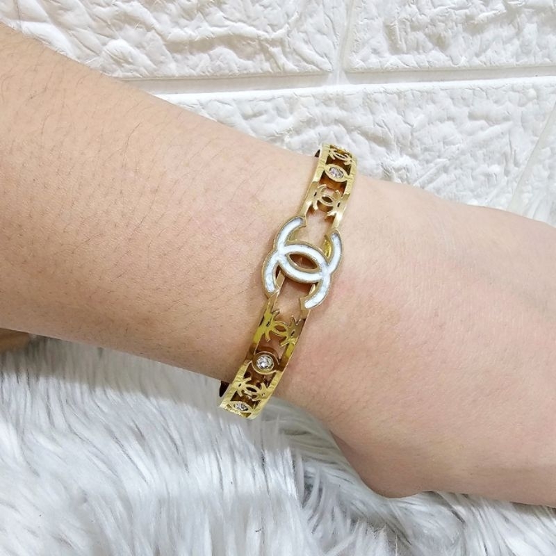 Gelang Titanium asli Premium Quality Anti karat anti alergi Stainless steel ori Gt010