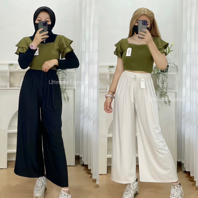Merva Top Crinkle Korea - Atasan Wanita Santai Rakku 188