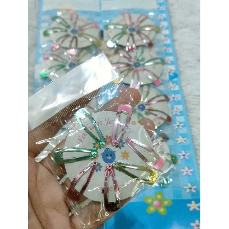 jepit anak glossy cantik isi 7pcs / jepit tiptop unyu