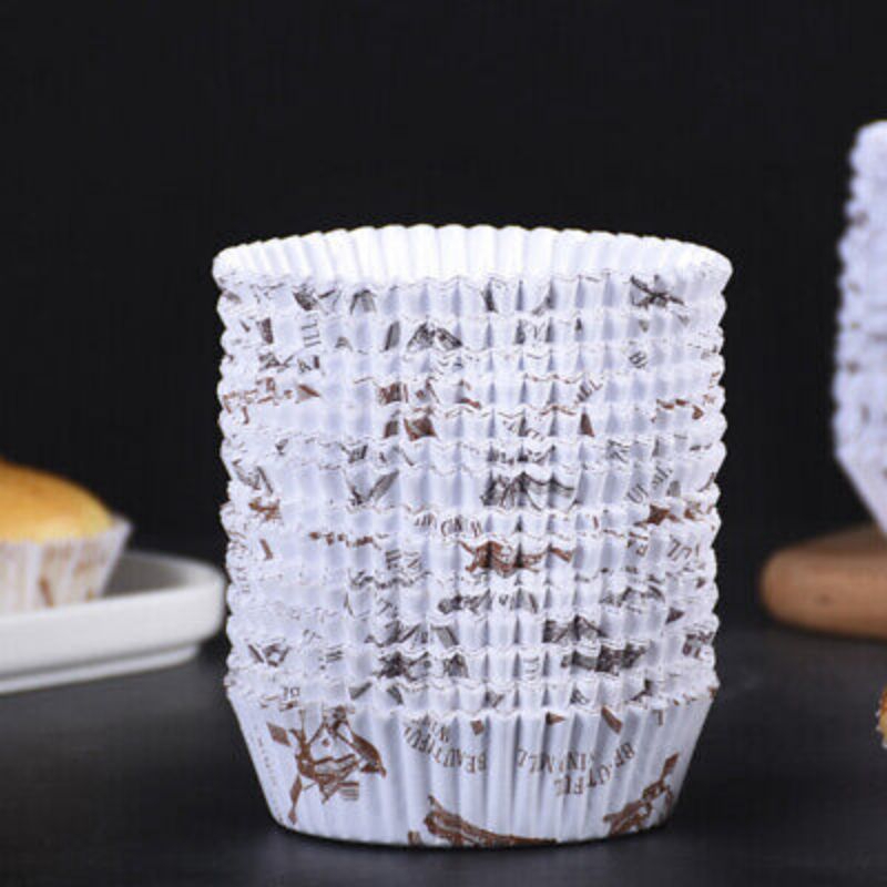 200pcs Paper Cup Roti Bulat Dan Oval 8cm / Cup Roti (Windmill)