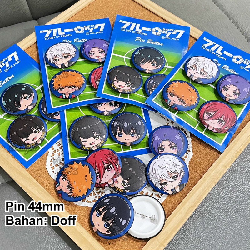 pin bros set anime button blue lock bluelock set bachira nagi chigiri isagi rin kunigami doff