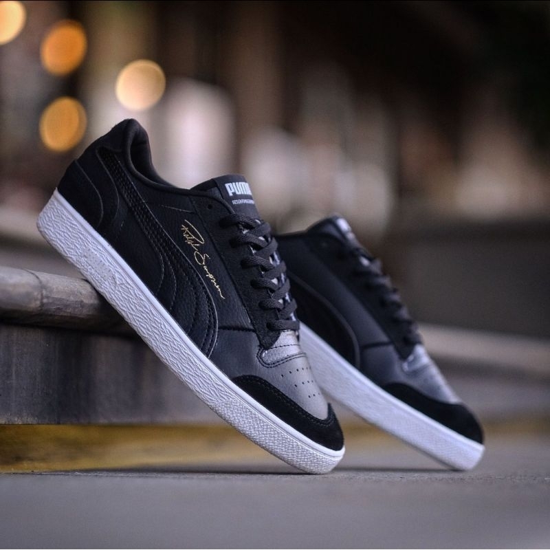 PUMA RALPH SAMPSON LEATHER BLACK BLACK WHITE