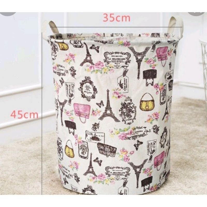 KERANJANG  LIPAT LOUNDRY TEMPAT CUCIAN KOTOR WADAH BAJU KOTOR ORGAINIZER 35cm * 43cm STORAGE BAG SERBAGUNA MULTIFUNGSI WADAH PAKAIAN/MAINAN TEBAL BAGUS KRANJANG KUAT MURAH ANTI AIR KRANJANG BAJU