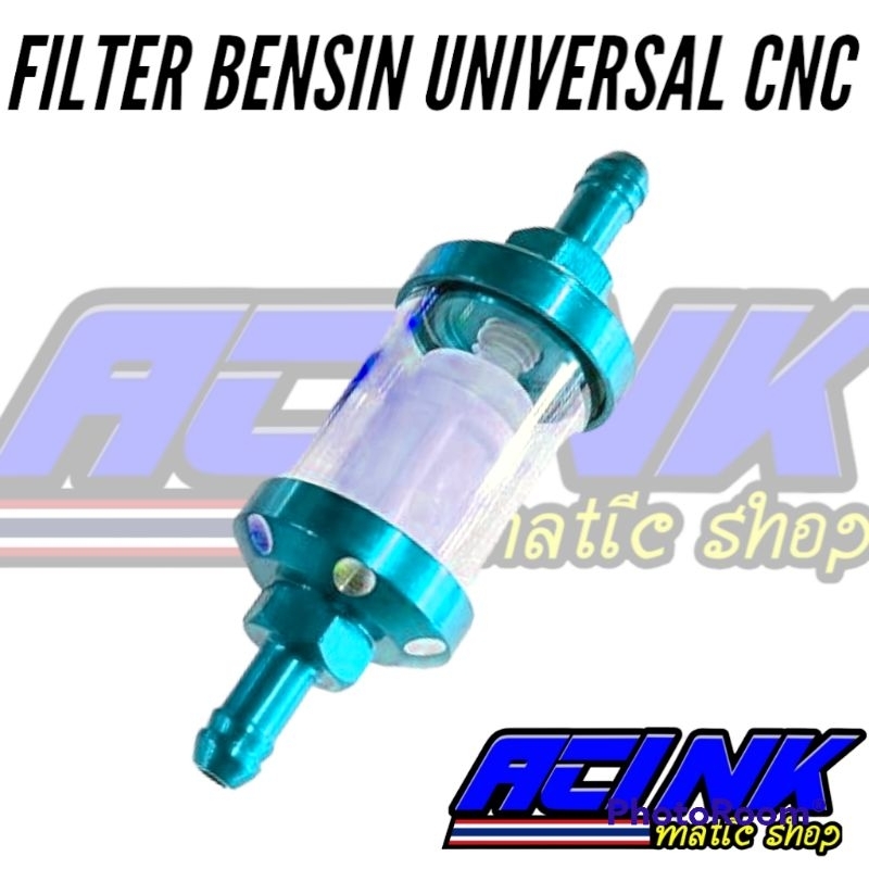 Filter bensin cnc universal / filter bensin cnc kaca bening