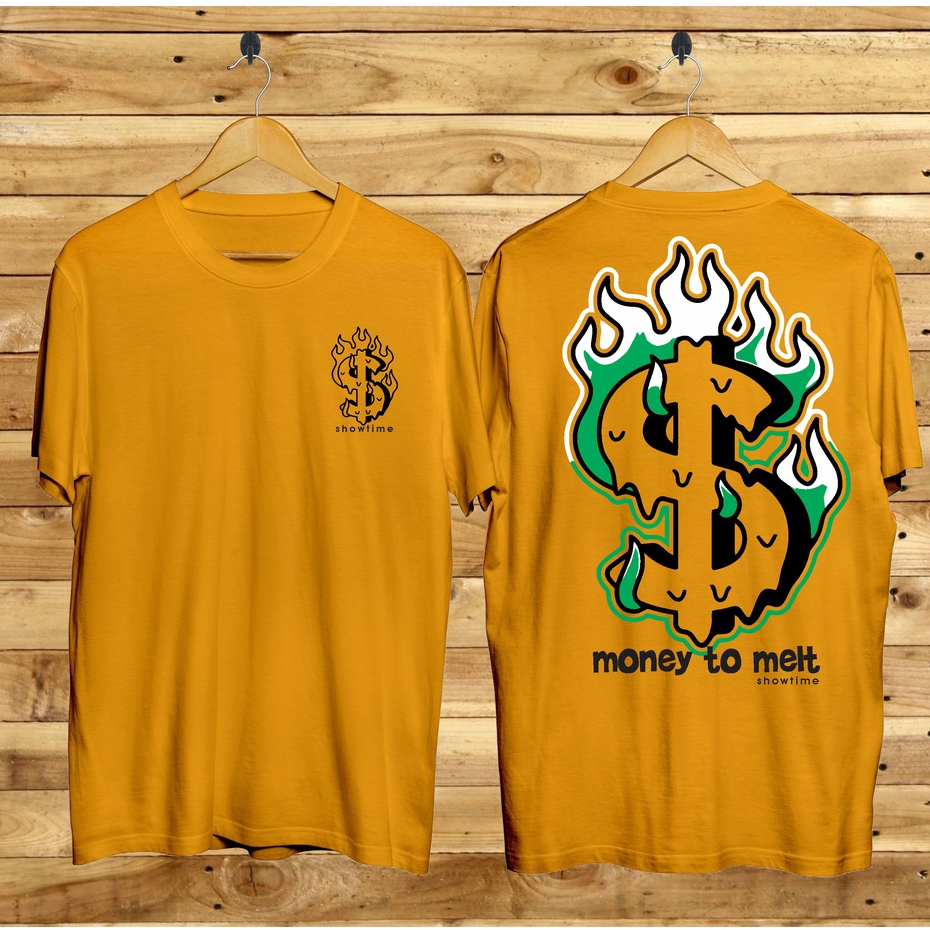 Baju Kaos Distro Tshirt Pria Wanita Boneka Keren Lengan Pendek Money To melt Terbaru Cewek Cowok Motif Sablon Bergambar Samurai Dragon Cod Couple Unisex