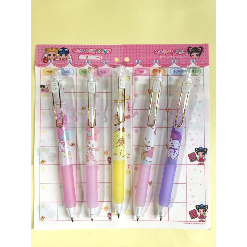 

Pensil Mekanik Sanrio Kuromi Hello Kitty Melody Pompompurin Twin Star Pensil Cetek