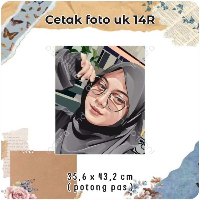 Cetak Foto 14R Luster