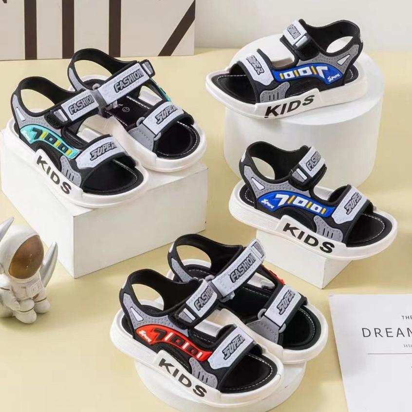 littlekiddoss Sepatu Sendal Gunung Anak Laki-Laki Sandal Kids Super Fashion Size 21-35 2023SH2185