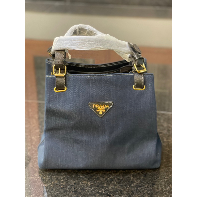Tas Traveling Jinjing Wanita Prada Slempang Prada Jeans
