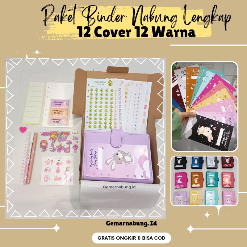 Paket Binder keuangan Lengkap A6, Binder sinking fund, Binder A6