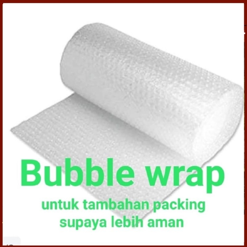 

Tambahan packing bubble wrap atau kardus untuk keamanan paket