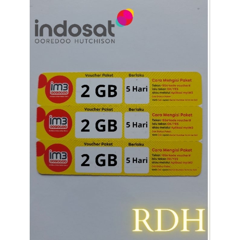 Voucher Indosat IM3 2GB