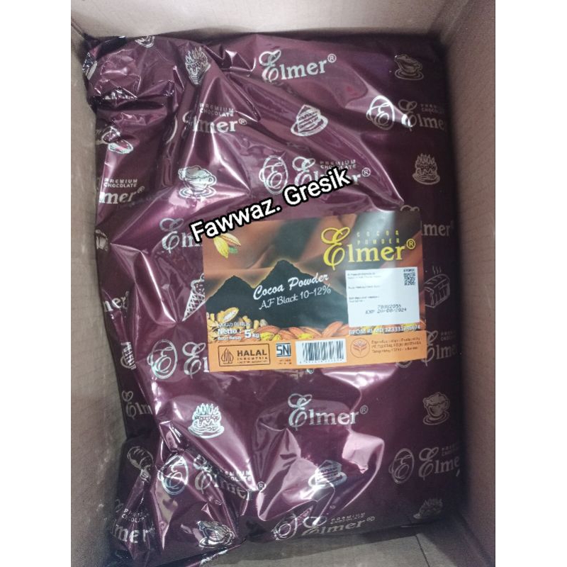 Coklat Bubuk Elmer Afrikan Hitam Black 250gr / Black Hitam Cocoa Powder 250 gr