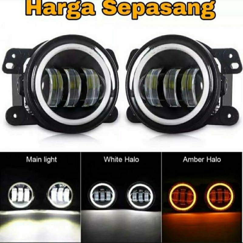 Fog Lamp Foglamp LED Lampu Kabut Mobil 3.0 INCH Universal