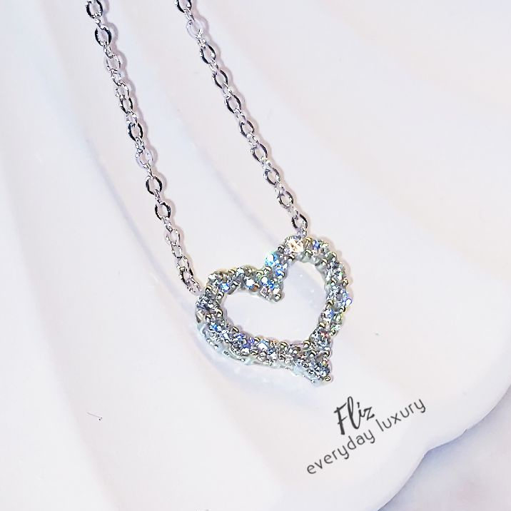Fliz - SILVER LOVE PENDANT - Kalung Love Silver S925 PS20203