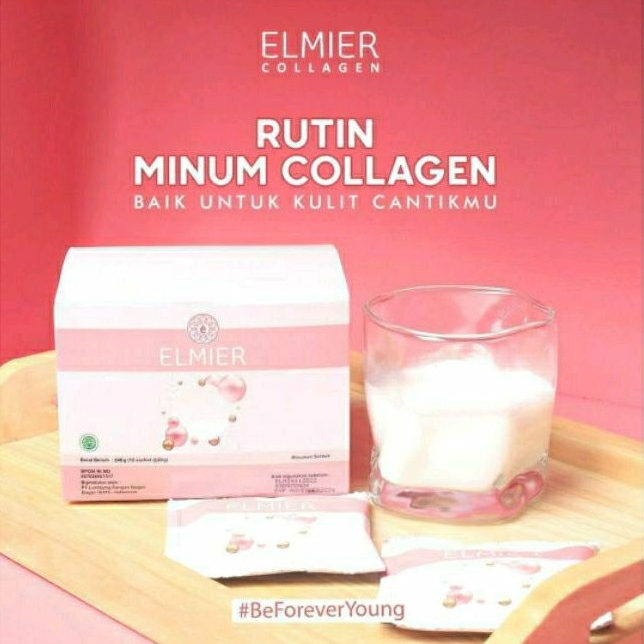 ELMIER COLLAGEN DRINK ORIGINAL ORI OFFICIAL SUPLEMEN PEMUTIH KULIT